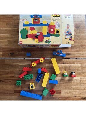 VTG LEGO DUPLO PreSchool Basic Building Set 2371 INCOMPLETE SEE PICTURES RARE